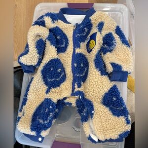 MiniOlie fleece lined romper 3-6M